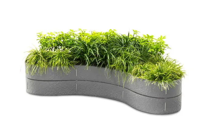 JARDINIERE FLEX EN PLASTIQUE RECYCLE